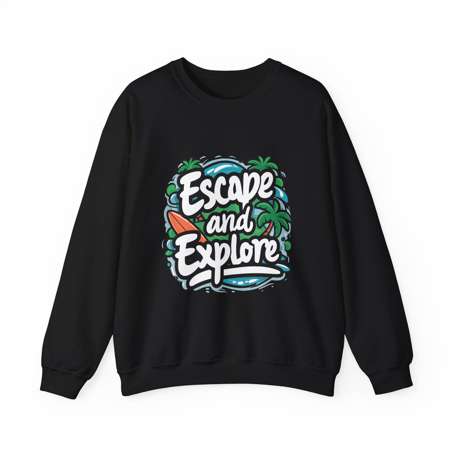 Escape and Explore Crewneck Sweatshirt | Perfect for Adventure Lovers