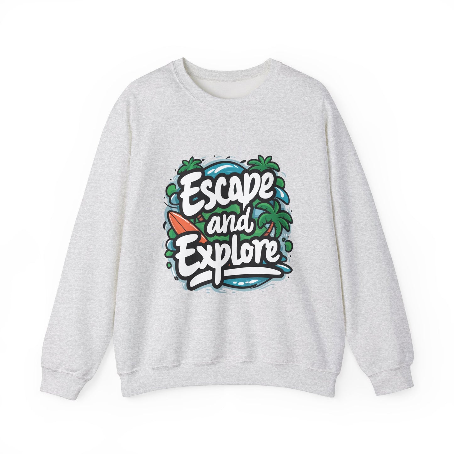 Escape and Explore Crewneck Sweatshirt | Perfect for Adventure Lovers