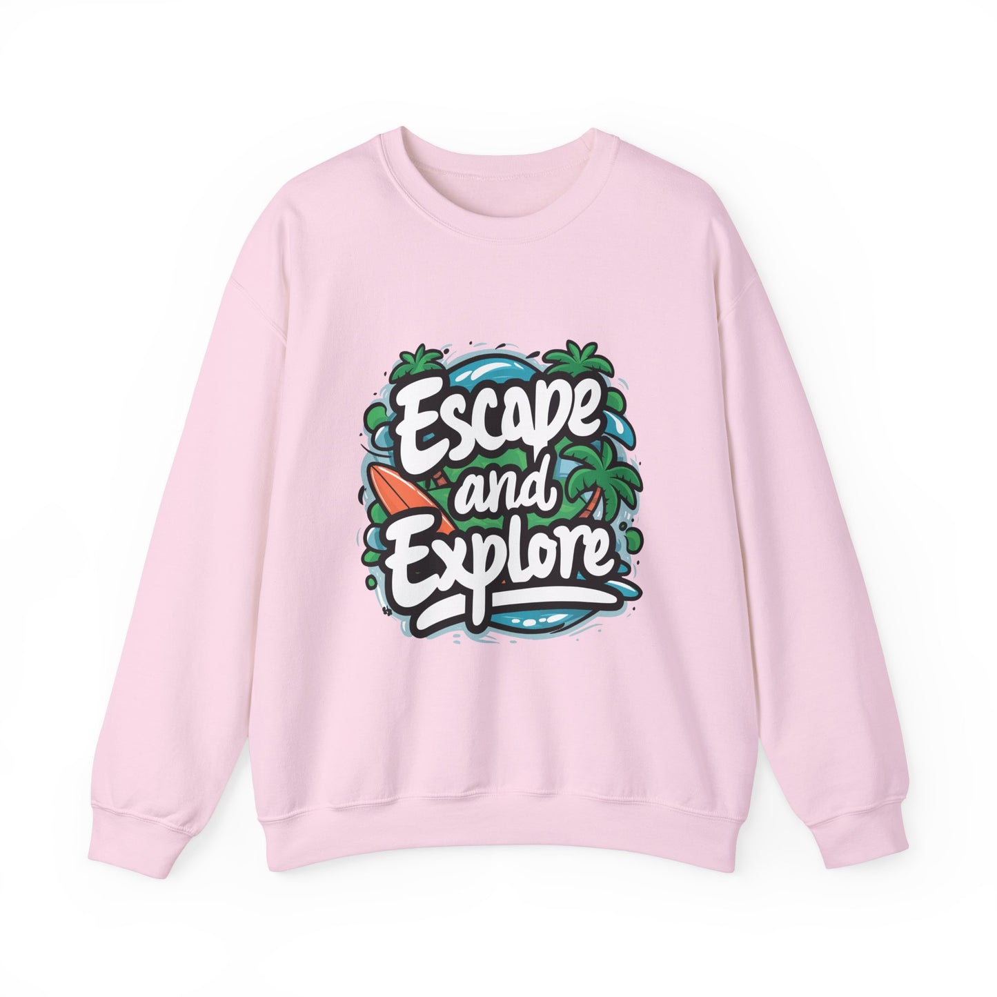 Escape and Explore Crewneck Sweatshirt | Perfect for Adventure Lovers