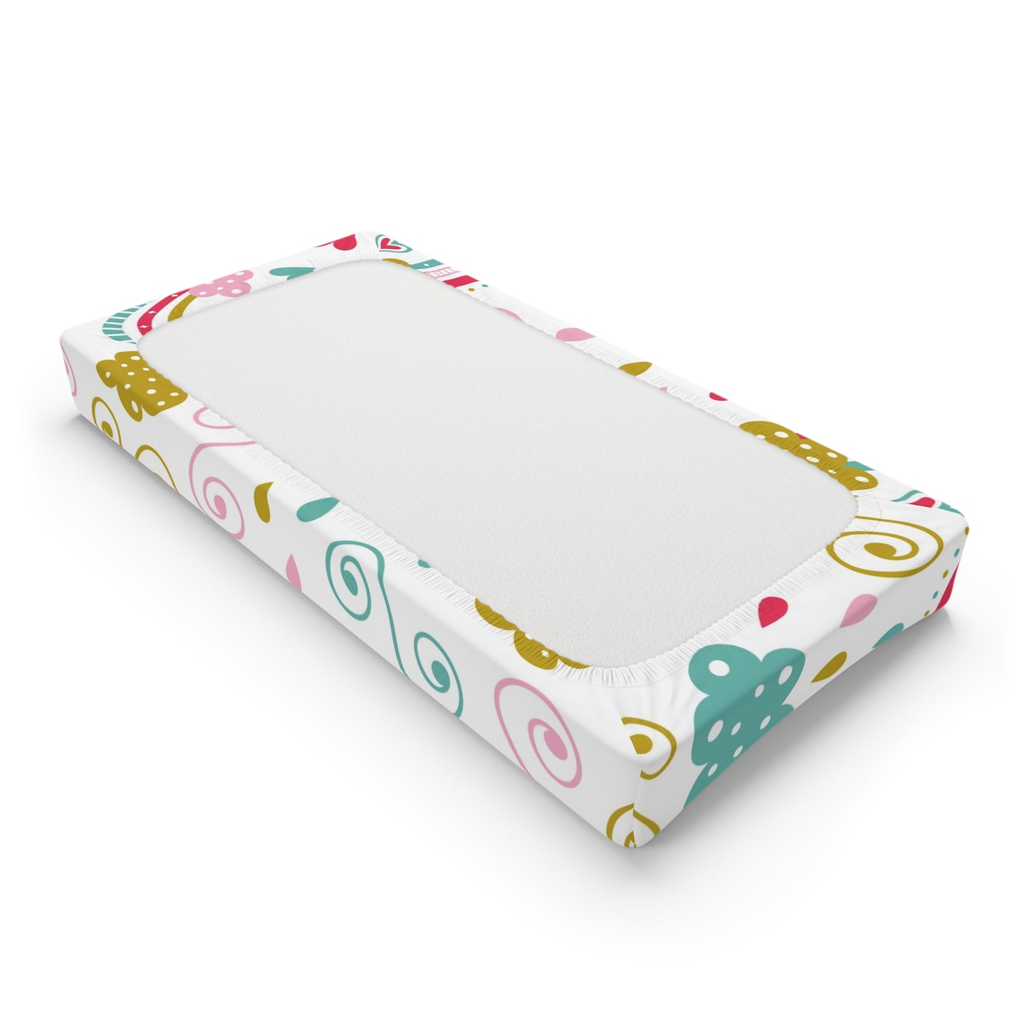 Colorful Rainbow Baby Changing Pad Cover - Soft and Stylish Nursery Accessory