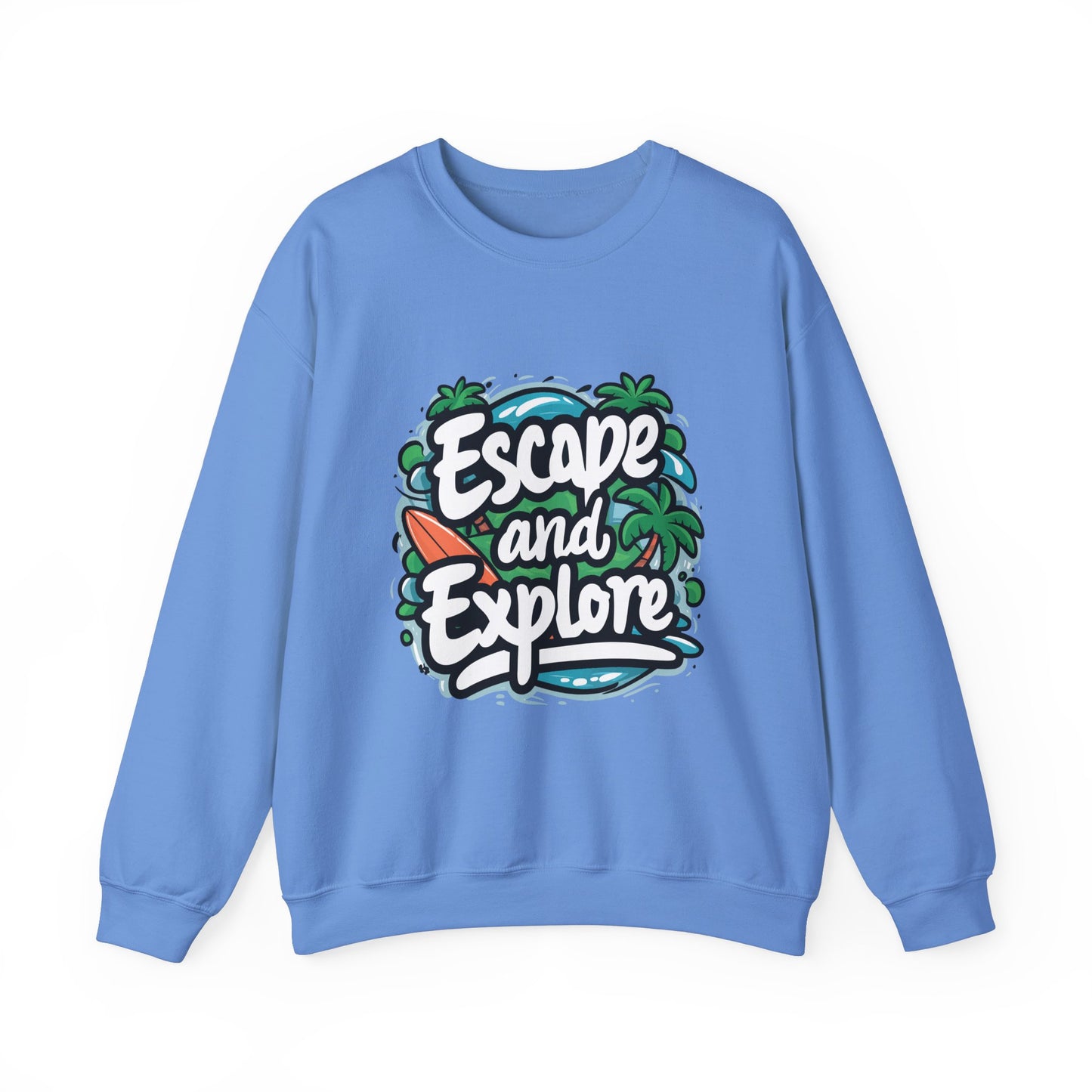 Escape and Explore Crewneck Sweatshirt | Perfect for Adventure Lovers