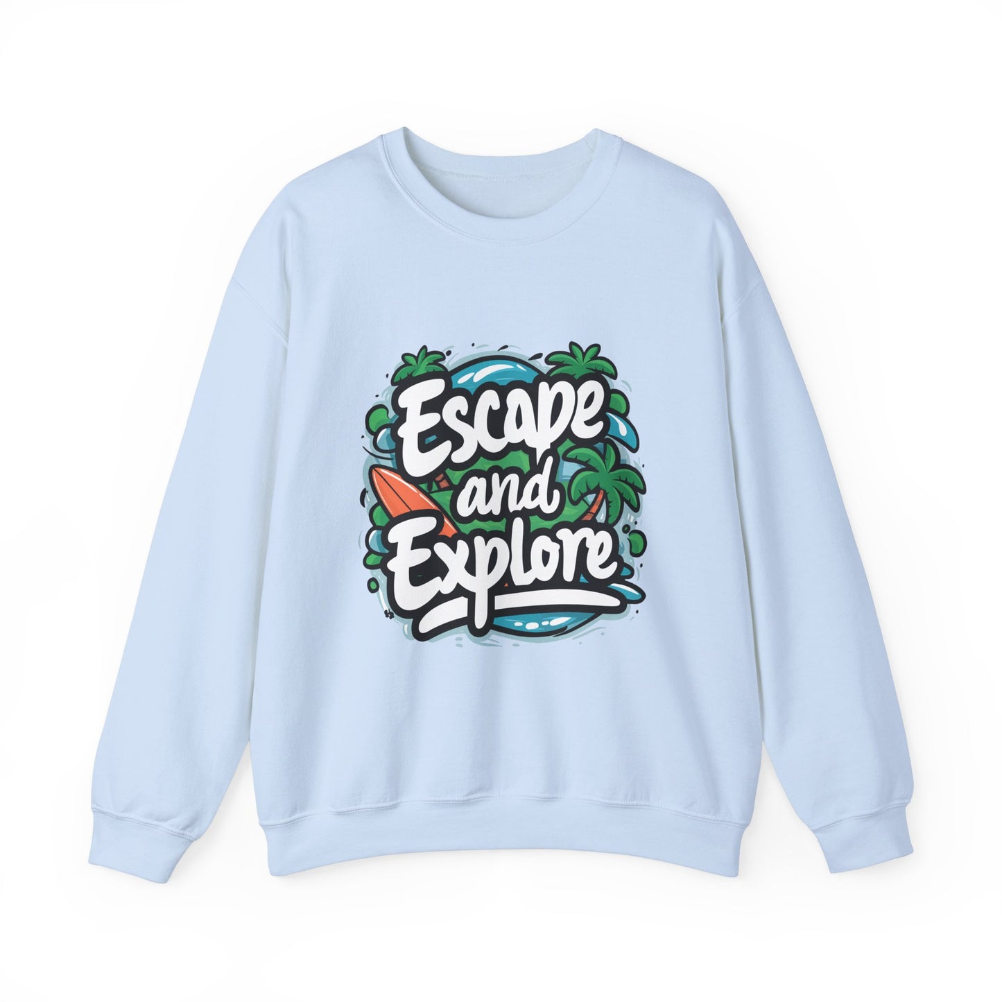 Escape and Explore Crewneck Sweatshirt | Perfect for Adventure Lovers