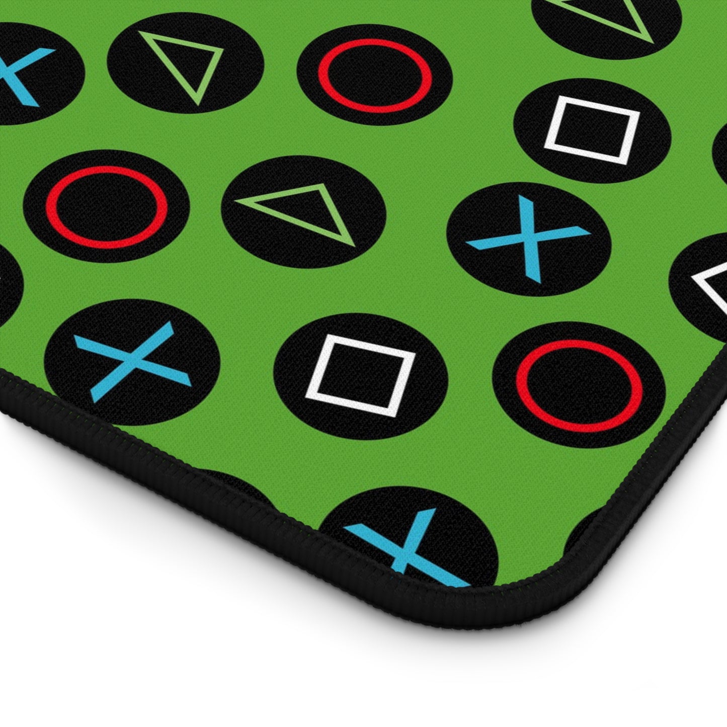 Colorful Gaming Desk Mat - Vibrant Controller Design for Gamers