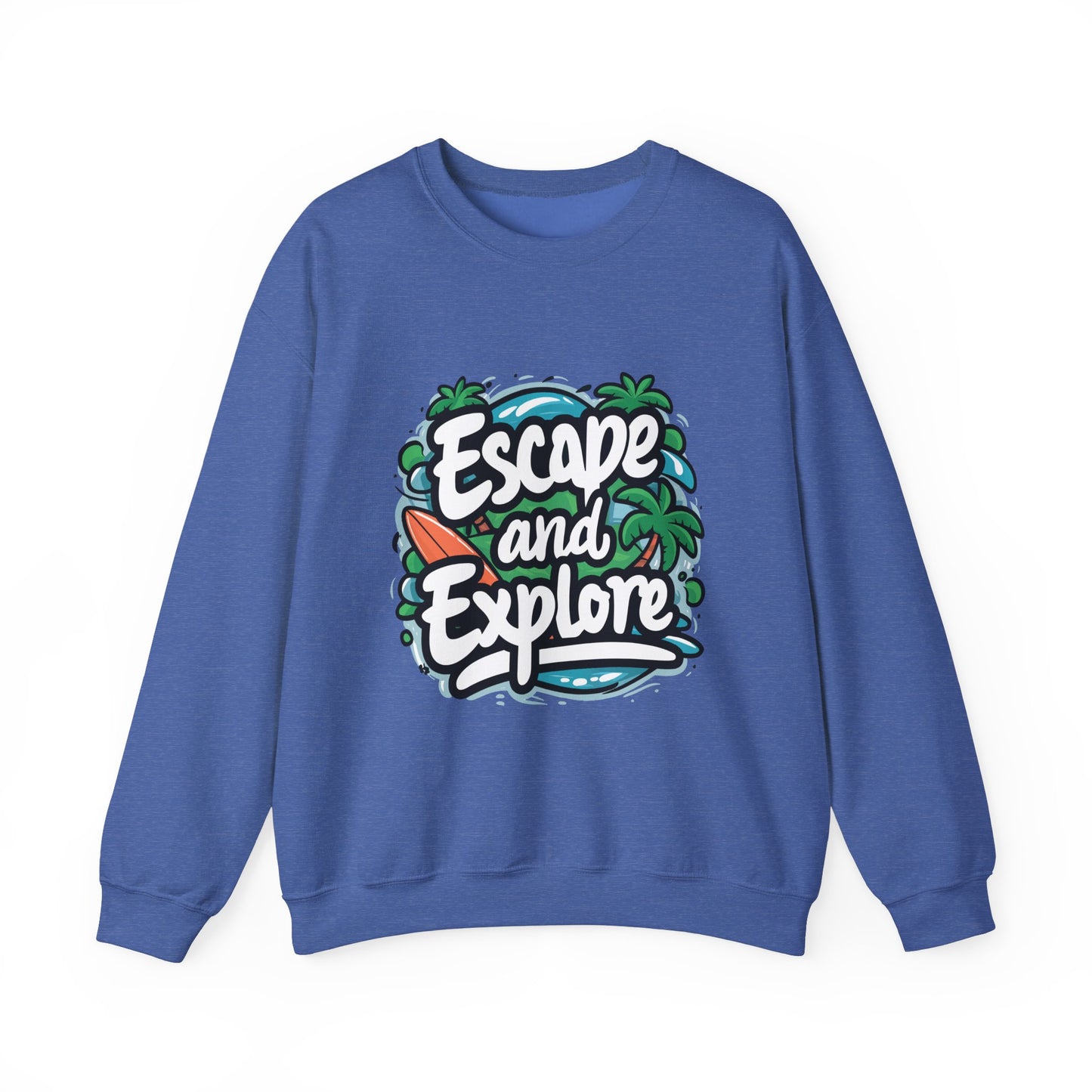 Escape and Explore Crewneck Sweatshirt | Perfect for Adventure Lovers