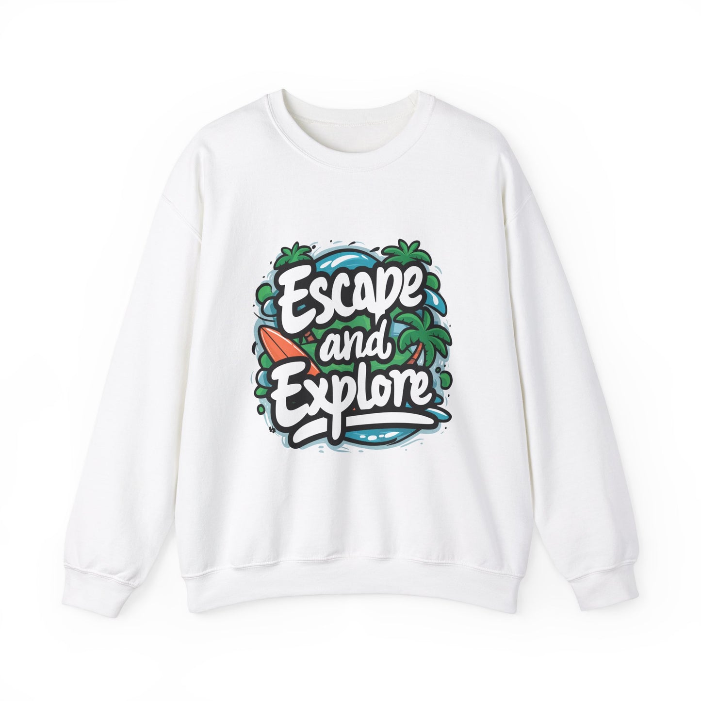 Escape and Explore Crewneck Sweatshirt | Perfect for Adventure Lovers