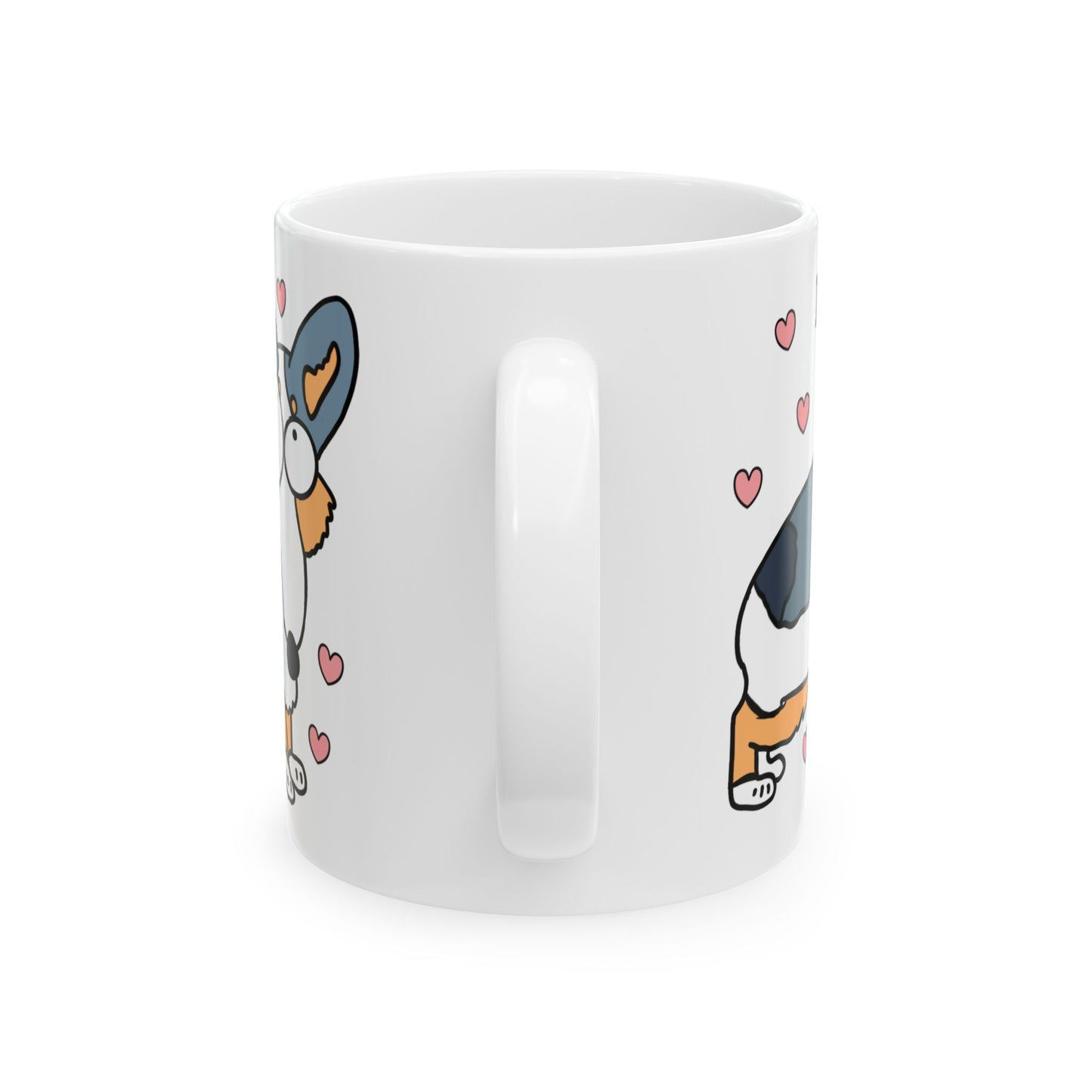 Cute Corgi Coffee Mug - "Extended My Coffee Break a Bit, Cheers!"