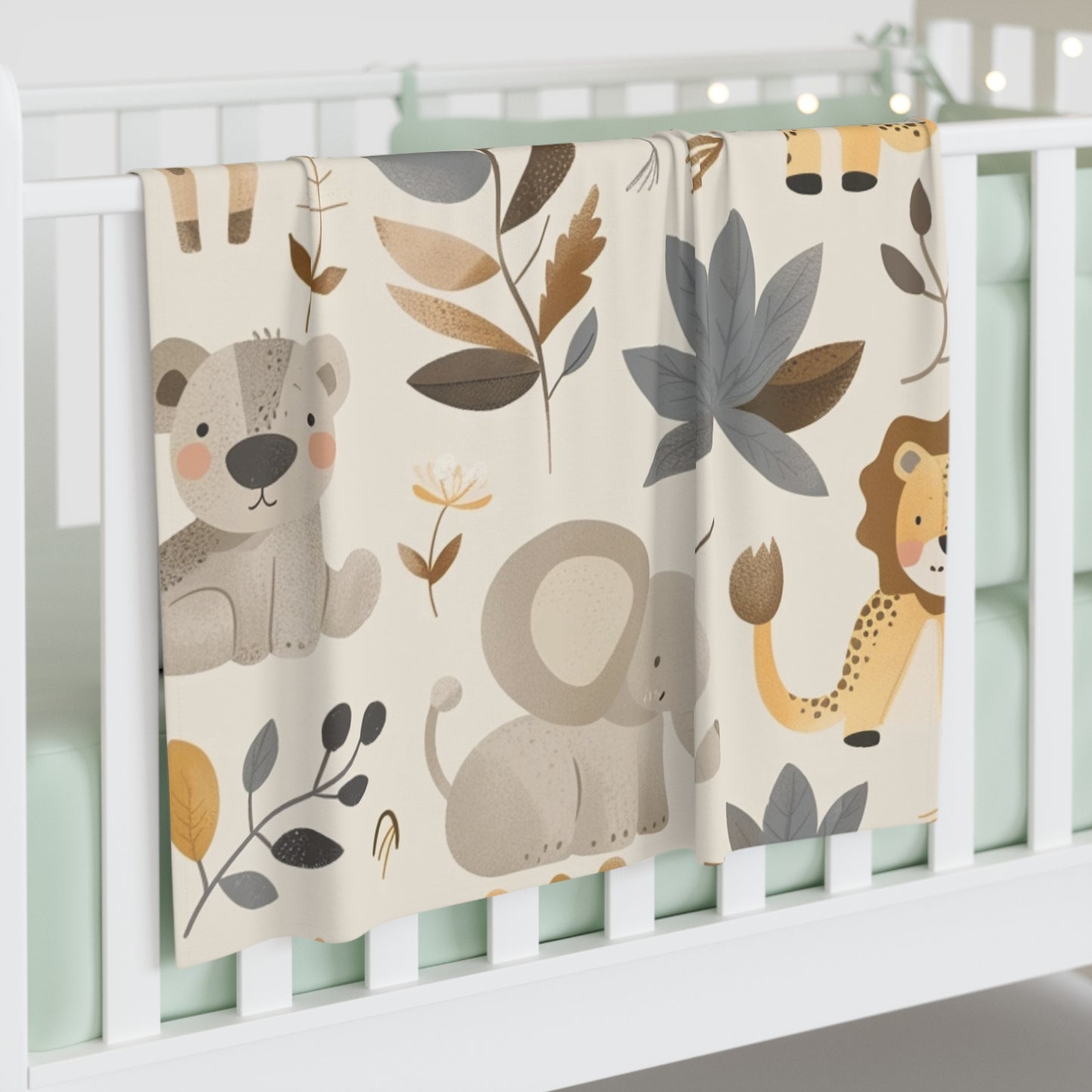 Cozy Animal Print Baby Swaddle Blanket | Perfect for Newborns and Baby Showers