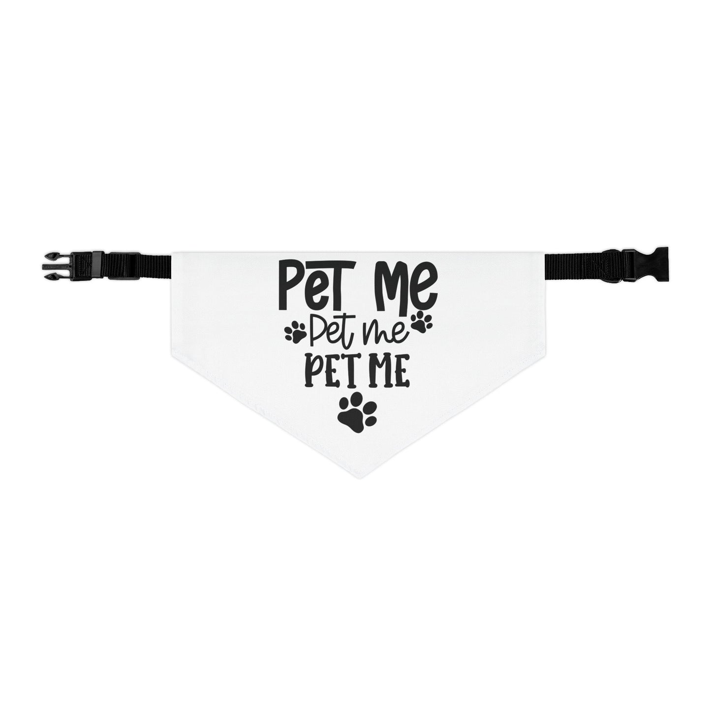 Pet Bandana Collar - 'Pet Me' Design for Dogs