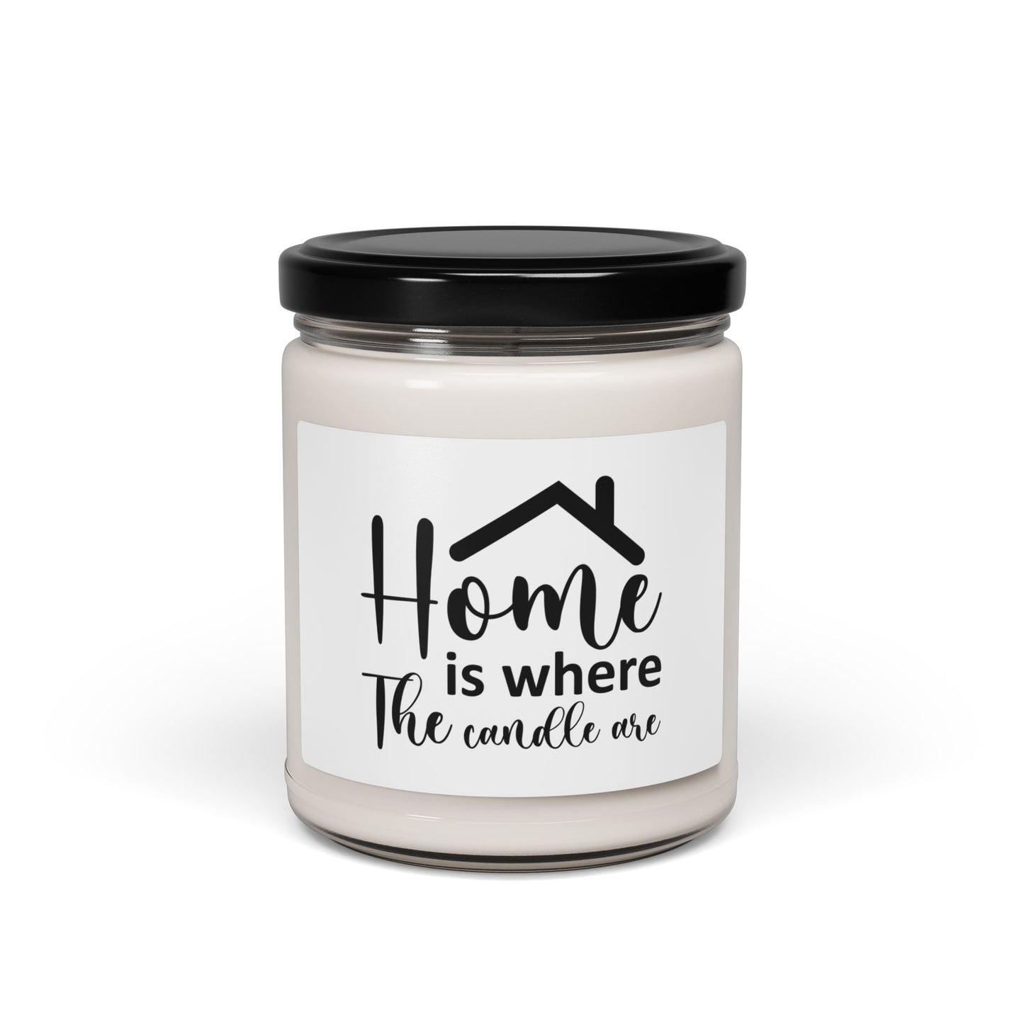 Home is Where Scented Soy Candle - Cozy 9oz Jar for Warm Atmosphere